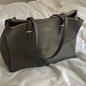 Gray Kate Spade tote bag/purse